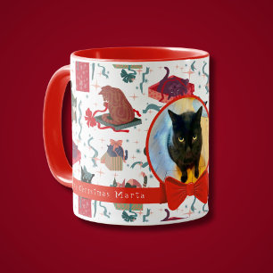 Funny Cats In Christmas Boxes Personalized Mug