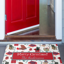 Funny Cats in Christmas Stockings Custom Holiday