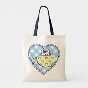 Funny cats in cups bag