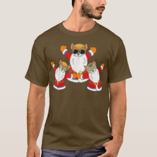 Funny Cats in Santa Costume Ugly Christmas Sweater