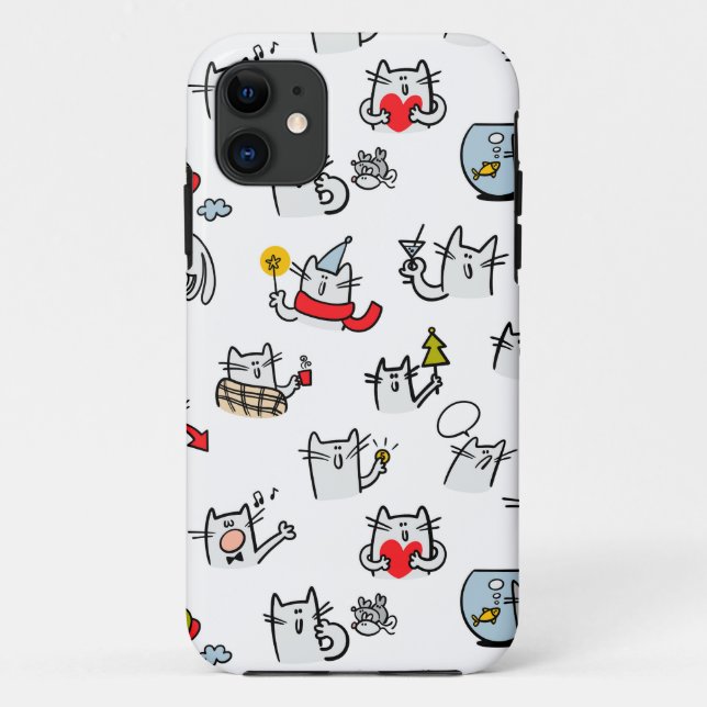 Funny cats, milk and magic. Case-Mate iPhone case (Back)