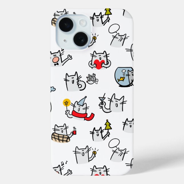 Funny cats, milk and magic. Case-Mate iPhone case (Back)