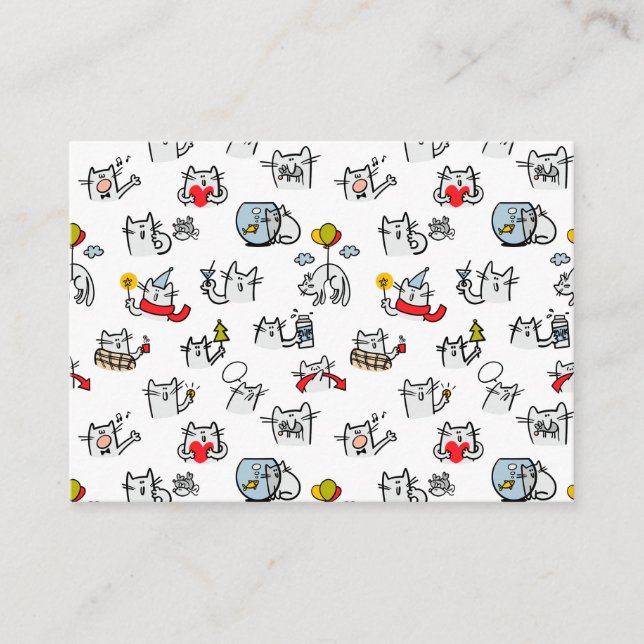 Funny cats, milk and magic. enclosure card (Front)