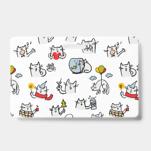 Funny cats, milk and magic. ID badge