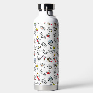 Funny cats, milk and magic. water bottle