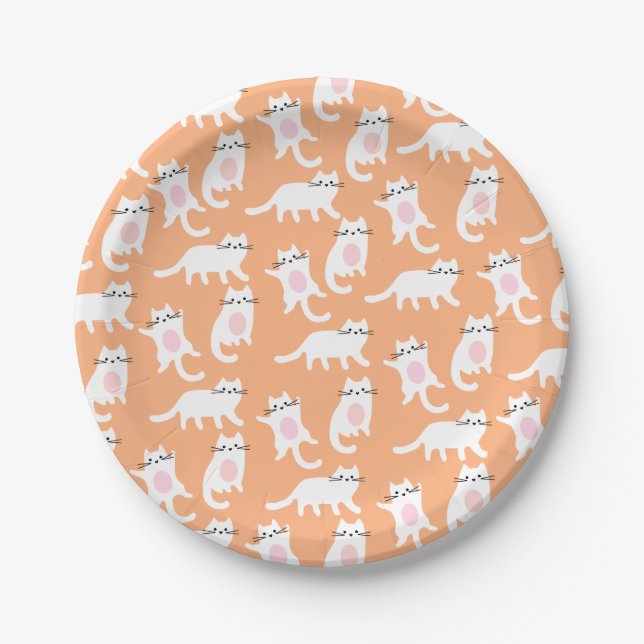 Funny Cats Paper Plates (Front)