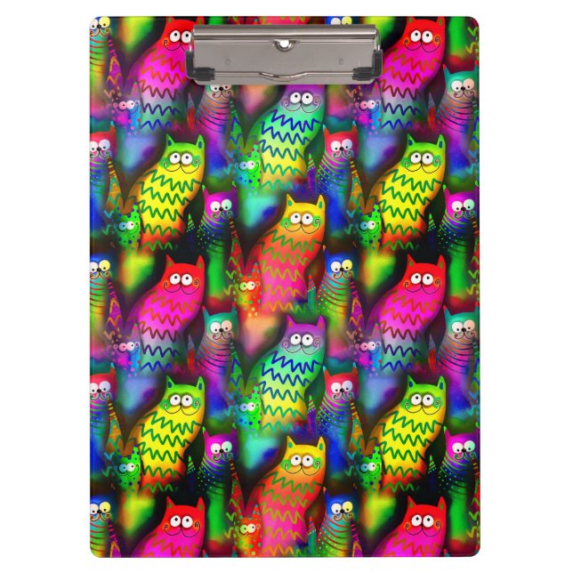 Funny Cats Pattern-54578 Clipboard (Front)
