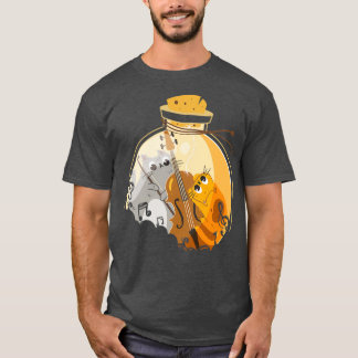Funny Cats Playing Violin T-Shirt