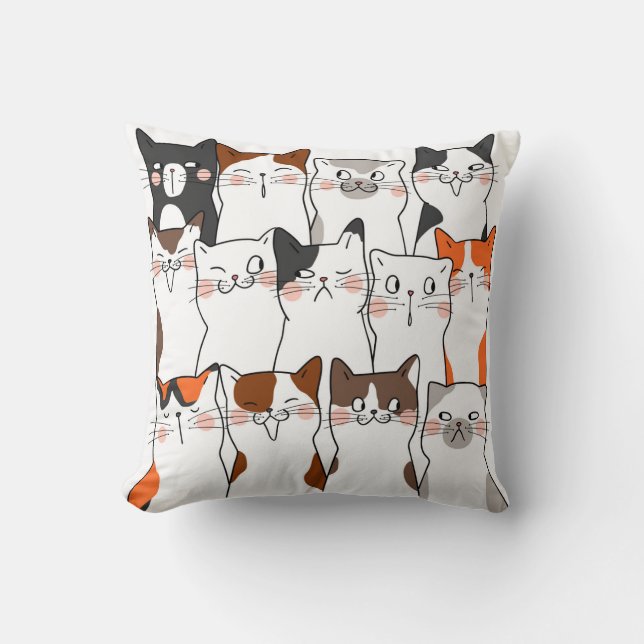 Funny Cats Set  Cushion (Front)