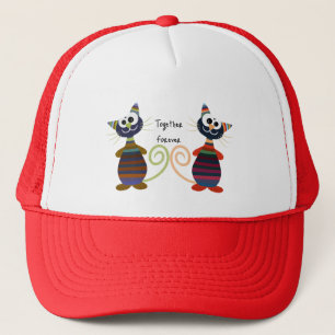 Funny cats trucker hat