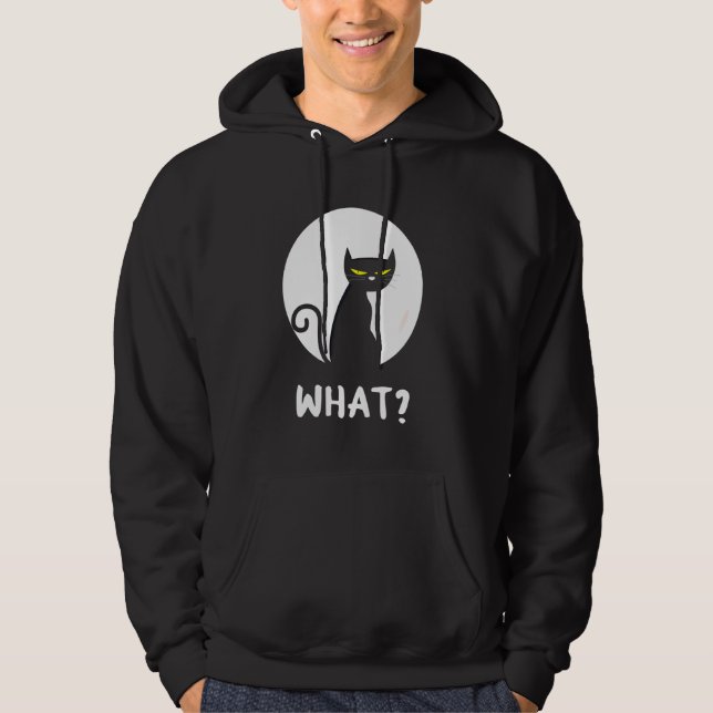 Funny Cats What Horror Halloween Hoodie (Front)