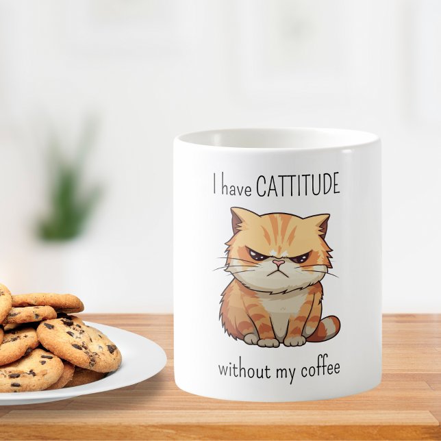 Funny Cattitude Coffee Mug (Creator Uploaded)