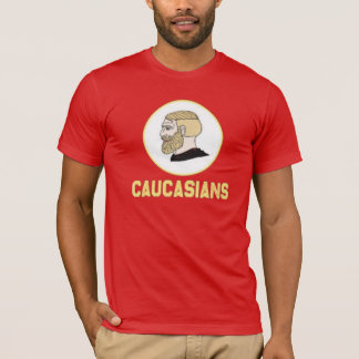 Funny Caucasians Shirt, White Caucasian Pride Dark T-Shirt