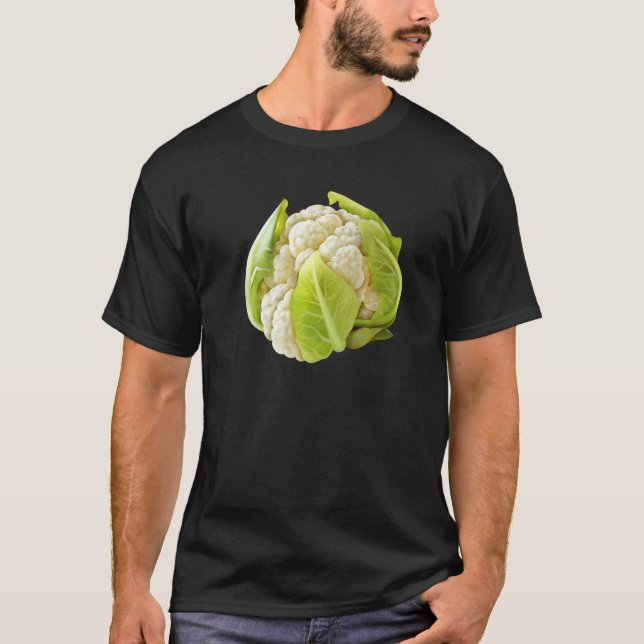 Funny Cauliflower Designs Veggie Lover Vegetables  T-Shirt (Front)