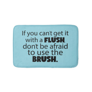 Funny caution kids bathroom bath mat