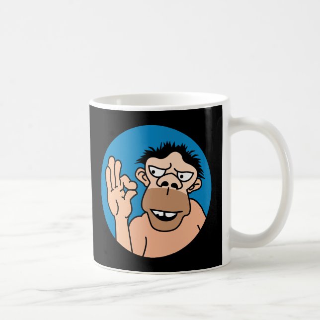 Funny Caveman Coffee Mug (Right)