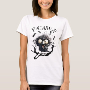 Funny Caw Shirt Black Crow Black Bird Funny Crow H