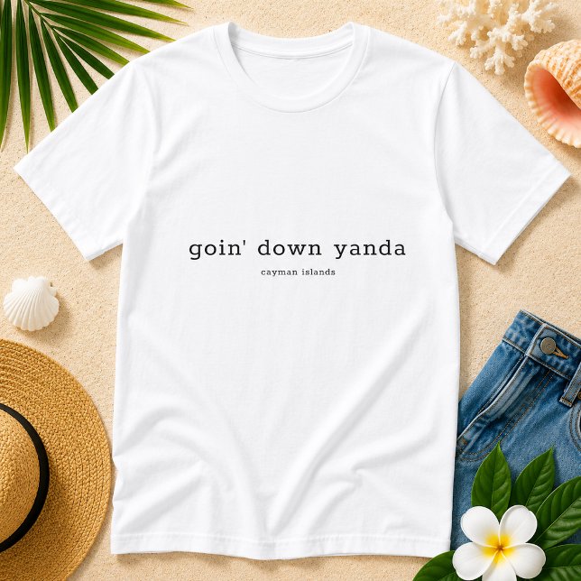 Funny Caymanian Dialect Dog Eat Ya Suppa T-Shirt (Pineapple Paperie_Spoken Like a True Caymanian_Zazzle T-shirt Front_dog eat ya suppa)