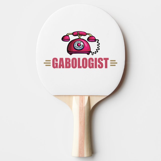 Funny Cell Phone Ping Pong Paddle (Front)