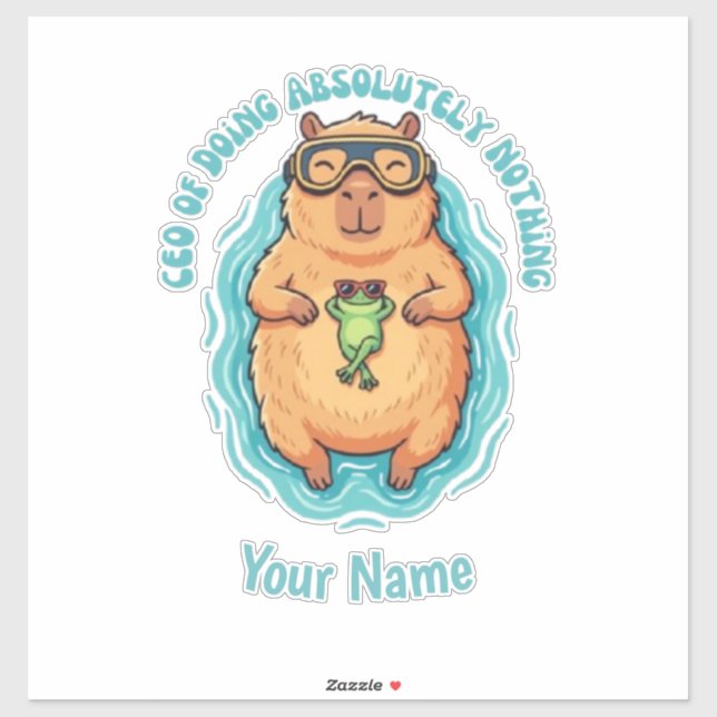 Funny CEO of Doing Nothing Capybara Frog (Sheet)