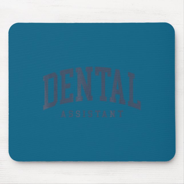 Funny Certified Dental Assistant Hygienist Design Mouse Pad (Front)