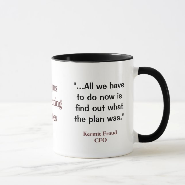 Funny CFO Accounting Accountant Quote Saying Mug (Right)