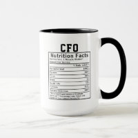 Funny CFO Nutrition Facts Gift For Chief Financial
