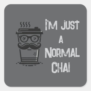 Funny Chai Sticker Grey 