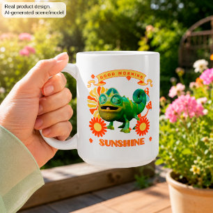 Funny Chameleon Good Morning Sunshine Coffee Mug
