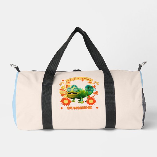 Funny Chameleon Good Morning Sunshine Duffle Bag (Front)