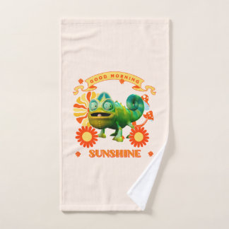 Funny Chameleon Good Morning Sunshine Hand Towel