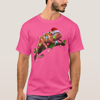 Funny Chameleon Santa Christmas Ornament Decor T-Shirt