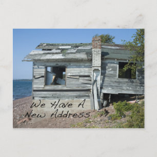 Funny Change of Address Card Seaside Home