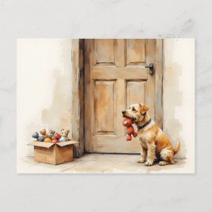 Funny Change of Address from Tan Brown Dog Postcard