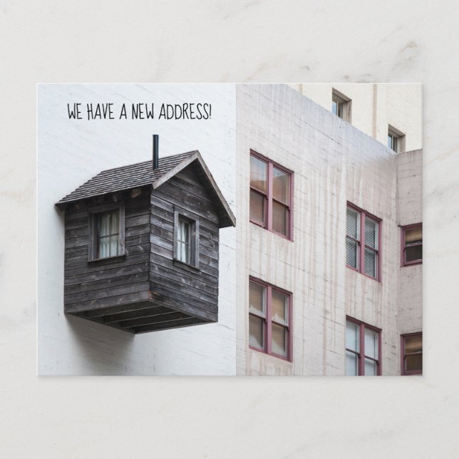 Funny Change of Address postcard - personalise (Front)