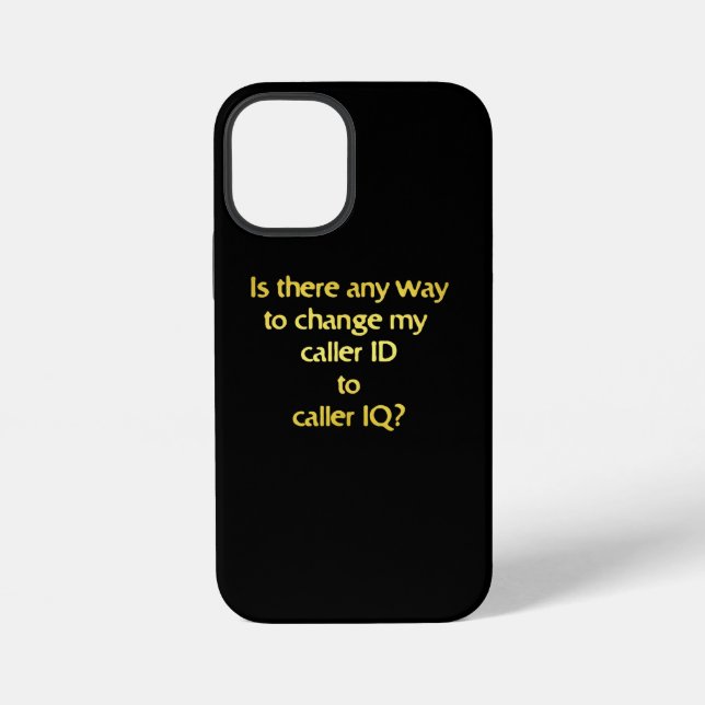 Funny Changing ID to IQ Joke iPhone Case (Back)