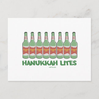 FUNNY CHANUKAH HANUKKAH LITES GIFTS HOLIDAY POSTCARD