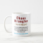 funny Chaos Coordinator Definition Office Coworker Coffee Mug<br><div class="desc">Meet the ultimate Chaos Coordinator! This hilarious mug is perfect for the coworker who keeps the office running smoothly—even when everything’s a mess. With a witty definition and bold design, it’s the ideal coffee mug for anyone who juggles deadlines, drama, and chaos like a pro. Great for birthdays, work anniversaries,...</div>