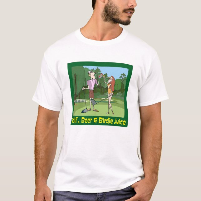 Funny Character Golf T-Shirt (Front)