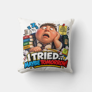 Funny Characters Back to School Balloon Cushion
