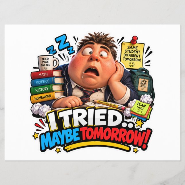 Funny Characters Back to School Balloon Flyer (Front)