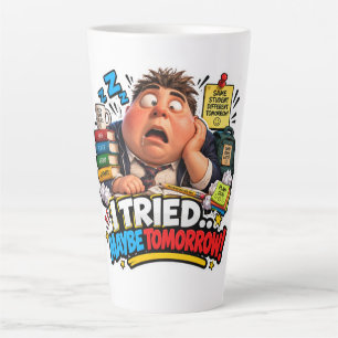 Funny Characters Back to School Balloon Latte Mug