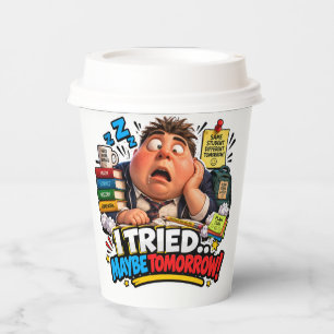 Funny Characters Back to School Balloon Paper Cups
