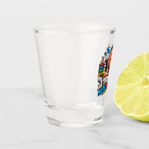 Funny Characters Back to School Balloon Shot Glass