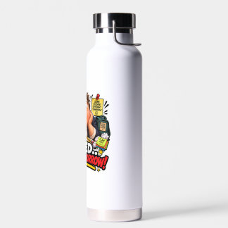 Funny Characters Back to School Balloon Water Bottle