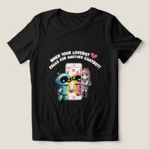 🤖Funny Chatbot Companion Boyfriend Breakup Meme Tri-Blend Shirt