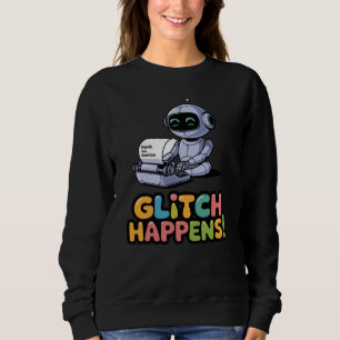🤖Funny Chatbot Developer Glitch Happens Meme Sweatshirt