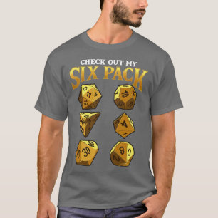 Funny Check Out My Six Pack Dice Pun 1 T-Shirt
