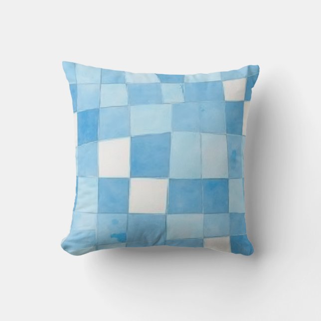 funny check pettern cushion pillow (Front)