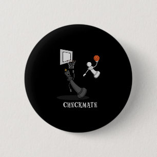 Funny Checkmate Chess Sketll Game Board King Pawn 6 Cm Round Badge